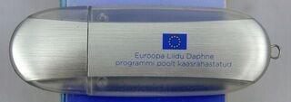 Muistitikku logolla Euroopa Liit