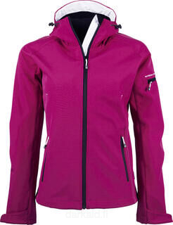 Ladies Hooded Fashion Softshell Jacket 3. picture