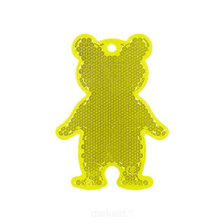Reflector bear 51x70mm yellow